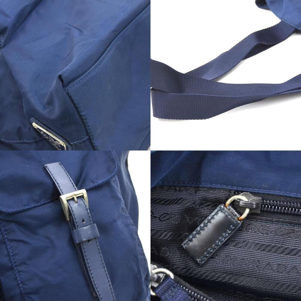 Prada shoulder nylon Blue tote Navy bag silver - Picture 4 of 4